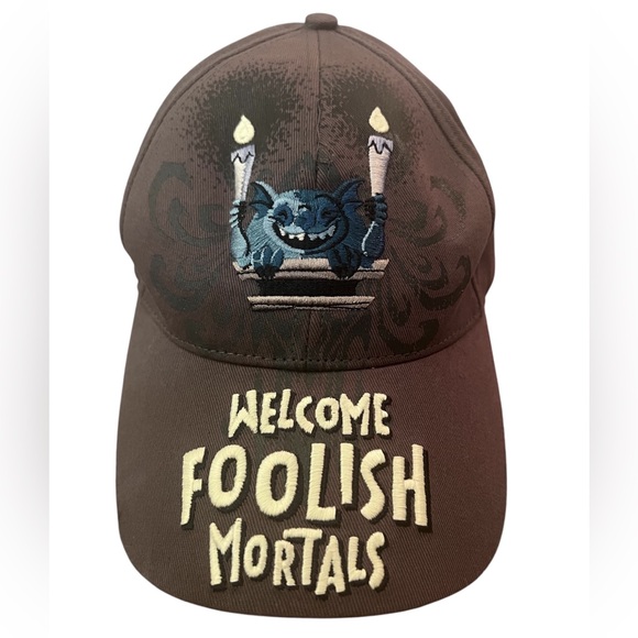 Disney Other - NWOT Disney Parks Haunted Mansion Welcome Foolish Mortals Youth Baseball Cap Hat